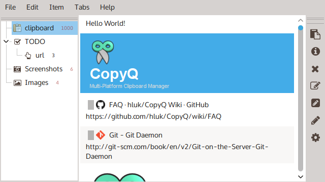 CopyQ 6.0.0 Application