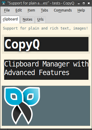 copyq move to clipboard